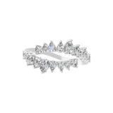 0.94Ct Pear Shaped Lab Grown Diamond Promise Ring 14K Fine Gold