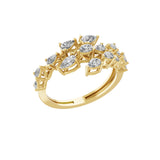 14K Fine Gold Lab Grown Diamond 1.01Ct Bypass Ring