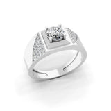 Round Cut Prong Set 1.08Ct Lab Grown Diamond Engagement Ring 14K Fine Gold