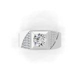 Round Cut Prong Set 1.08Ct Lab Grown Diamond Engagement Ring 14K Fine Gold