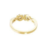Toi et Moi Promise Ring 14K Fine Gold Lab Grown Diamond 0.50Ct
