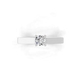 0.25Ct Lab Grown Diamond With Round Cut Solitaire Wedding Ring 14K Fine Gold