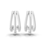 Round Cut 0.23Ct Lab Grown Diamond Huggie Hoop Earring 14K Fine Gold