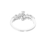 Cluster Multi Lab Grown Diamond 0.68Ct Stackable Rings 14K Fine Gold