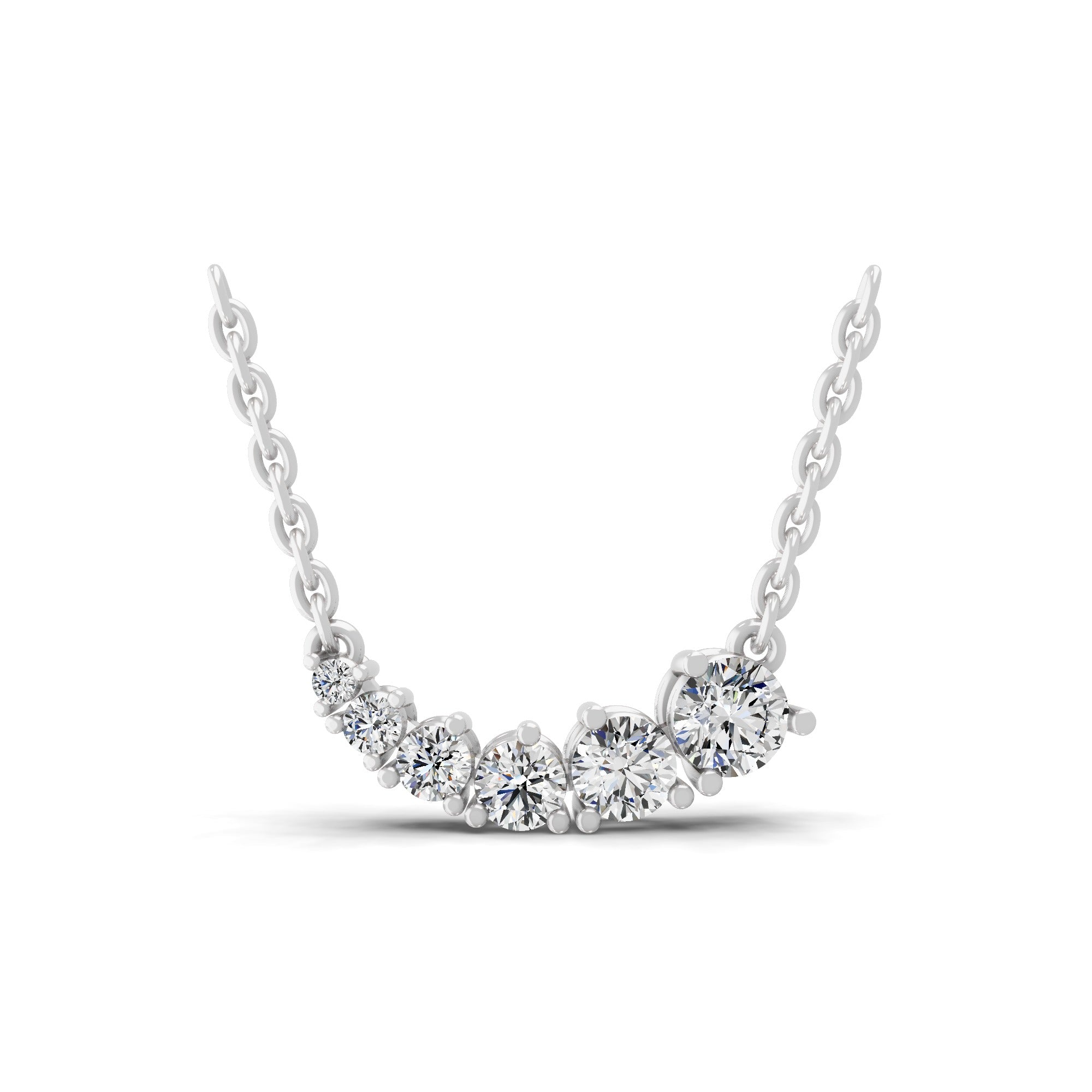 0.63 Ct Lab Grown Round Diamond Yellow Gold Charm Pendant