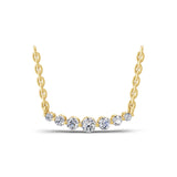 0.56 Ct Lab Grown Round Diamond White Gold Charm Pendant