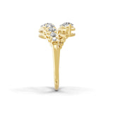 Lab Grown Diamond Promise Wrap Ring 1.26Ct 14K Fine Gold