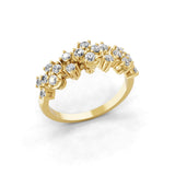 Firefly Stackable Band Ring 0.66Ct Lab grown Diamond 14K Fine Gold