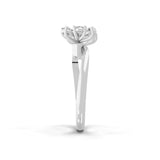 Floral Fantasy Ring Lab Grown Diamond 14K White Gold 1.10Ct