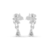 Radiant Fine Gold 1.65Ct Pear Marquise Cut Dangle Earrings Lab Grown Diamond