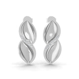0.08Ct Lab Grown Diamonds 14K Fine Gold Round Cut Dangle Earrings
