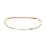 Multi Shape Lab Grown Diamond 4.17Ct 14K Fine Gold Choker Necklace