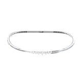 Multi Shape Lab Grown Diamond 4.17Ct 14K Fine Gold Choker Necklace