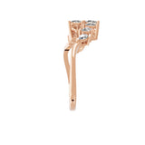 Lab Grown Diamond 0.95Ct Celestia Cluster Set Ring 14K Fine Gold