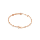 14K Fine Gold Round Cut Lab Grown Diamond Bracelet 13.20Ct