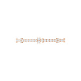 14K Fine Gold Round Cut Lab Grown Diamond Bracelet 13.20Ct