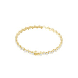 Lab Grown Round Cut Diamond Tennis Bracelet 5.40Ct 14K Fine Gold