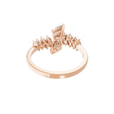 Lab Grown Diamond 0.95Ct Marquise and Pear Cut 14K Fine Gold Ring