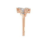 Lab Grown Diamond 0.95Ct Marquise and Pear Cut 14K Fine Gold Ring