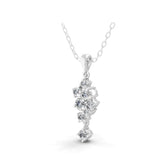 Brilliant Cut Lab Grown Diamond 1.32Ct Pendant Necklace 14K Fine Gold