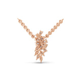 Cascading Pendant Necklace Pear Marquise Cut 0.65Ct Lab Grown Diamond