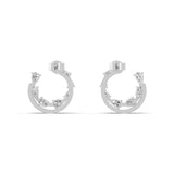 Matrix Stud earring Lab Grown Diamond 1.76Ct 14K Fine Gold