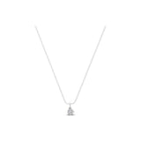 14K Fine Gold lab Grown Diamond 0.28Ct Solitaire Pendant Necklace