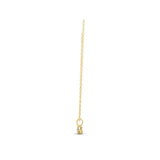 14K Fine Gold lab Grown Diamond 0.28Ct Solitaire Pendant Necklace