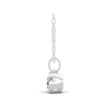 Round Cut 0.76Ct Lab Grown Diamond 14K Fine Gold Pendant Necklace