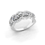 Vintage Style 1.41Ct Lab Grown Diamond Ring 14K Fine Gold Engagement Ring