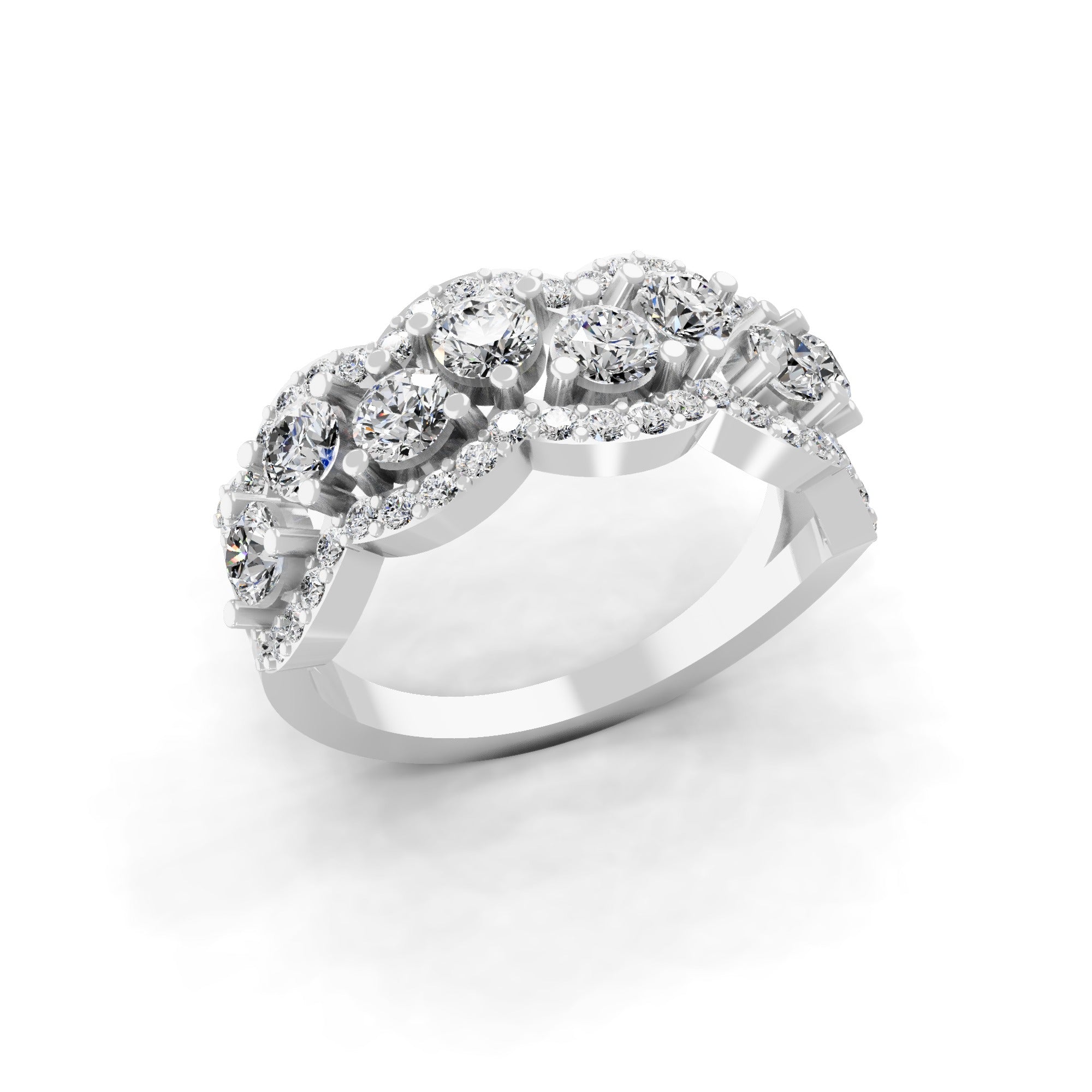 Vintage Style 1.41Ct Lab Grown Diamond Ring 14K Fine Gold Engagement Ring