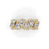 Vintage Style 1.41Ct Lab Grown Diamond Ring 14K Fine Gold Engagement Ring