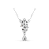 Round Brilliant Lab Grown Diamond Necklace 14K Fine Gold 0.61Ct