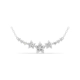 Bloom Lab Grown Diamond Floral Necklace 14K Fine Gold 1.03Ct