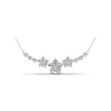 Bloom Lab Grown Diamond Floral Necklace 14K Fine Gold 1.03Ct