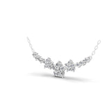 Bloom Lab Grown Diamond Floral Necklace 14K Fine Gold 1.03Ct
