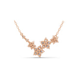 Forever Floral Lab Grown Diamond Necklace 14K Fine Gold 1.42Ct