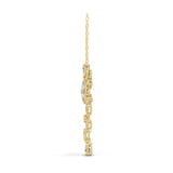 Drop Pendant Necklace 3.15Ct Lab Grown Diamond 14K Fine Gold