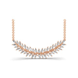 Laurel Leaf Design Lab Grown Diamond 1.49Ct 14K Fine Gold Marquise Pear Cut