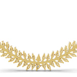 Laurel Leaf Design Lab Grown Diamond 1.49Ct 14K Fine Gold Marquise Pear Cut