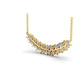 Laurel Leaf Design Lab Grown Diamond 1.49Ct 14K Fine Gold Marquise Pear Cut