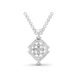 Lab Grown Diamond Pendant Necklace 0.79ct Marquise Pear Cut 14K Gold