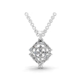 Lab Grown Diamond Pendant Necklace 0.79ct Marquise Pear Cut 14K Gold