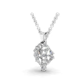 Lab Grown Diamond Pendant Necklace 0.79ct Marquise Pear Cut 14K Gold
