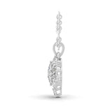 Lab Grown Diamond Pendant Necklace 0.79ct Marquise Pear Cut 14K Gold