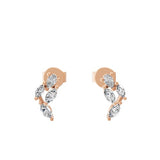 Lab Grown Diamond 0.31Ct 14K Fine Gold Marquise Pear Cut Stud Earring