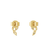 Lab Grown Diamond 0.31Ct 14K Fine Gold Marquise Pear Cut Stud Earring