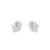 Celestial Butterfly Lab Grown Diamond Stud Earring 14K Fine Gold 0.44Ct