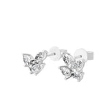 Celestial Butterfly Lab Grown Diamond Stud Earring 14K Fine Gold 0.44Ct
