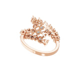Cluster Bypass Lab Grown Diamond Ring 1.63Ct 14K Fine Gold